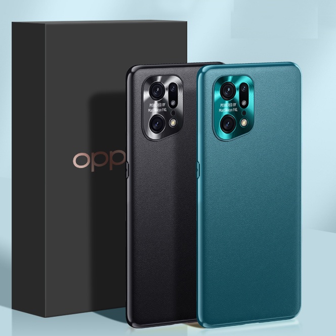 Ốp Điện Thoại Da Có Khung Bảo Vệ Camera Cho Oppo Find X5 Pro Find X3 X2 Pro Neo Lite