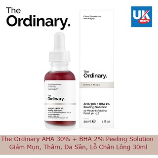 Serum Ordinary AHA 30%+BHA 2% Trị Mụn,Trị Thâm - Peeling Solution 30ml 