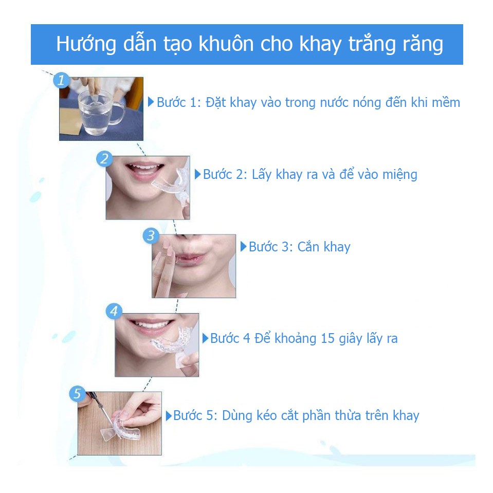 Bộ làm trắng răng nha khoa, tẩy trắng răng cấp tốc tại nhà