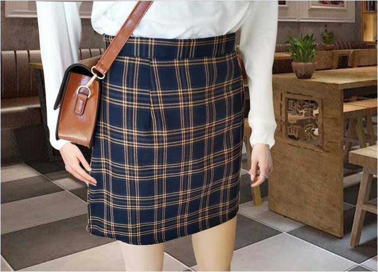 Chân Váy Nữ Lưng Cao Kẻ Sọc Caro Phong Cách Hàn Quốc | BigBuy360 - bigbuy360.vn