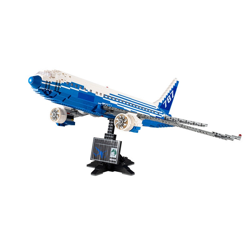Lắp ráp mô hình city Dk 80009 mô hình máy bay Boeing 787 Dreamliner cỡ lớn