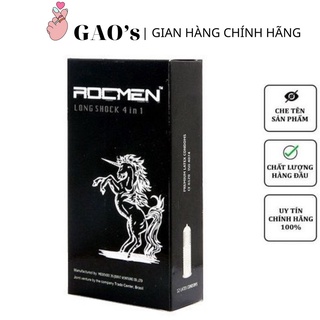 Bao cao su gân gai ROCMEN ĐEN giúp kéo dài thời gian, chống XT sớm, tăng khoái cảm