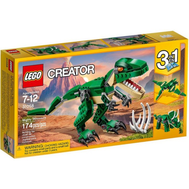 Lego Creator 31058 - Mighty Dinosaurs - Bộ xếp hình Lego Khủng long bạo chúa