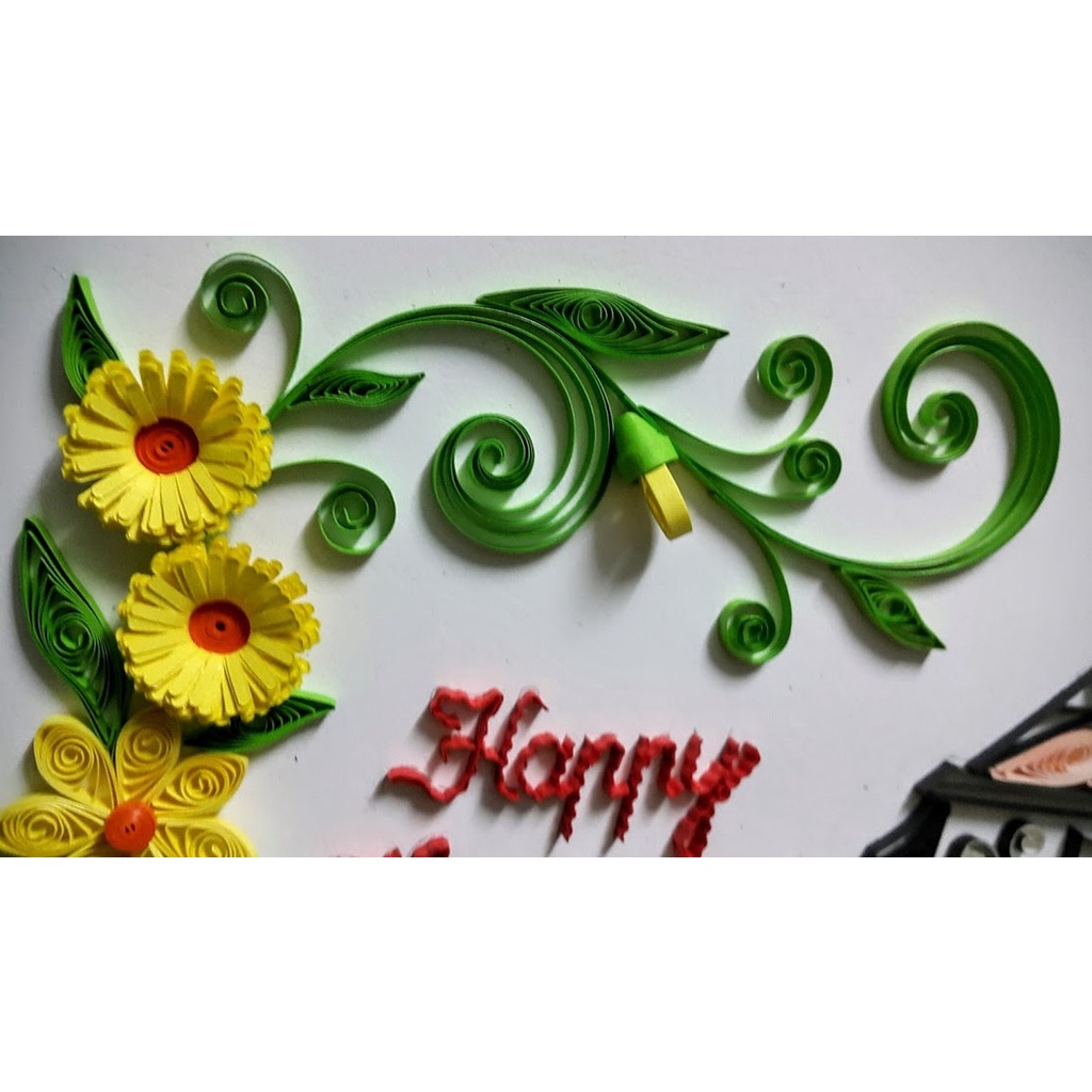 Cây cuốn quilling thân nhựa PVC rãnh rộng 1,5mm