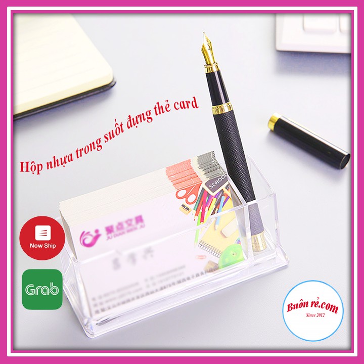 Hộp nhựa trong suốt đựng name card đựng danh thiếp tiện dụng  01082 Buôn Rẻ