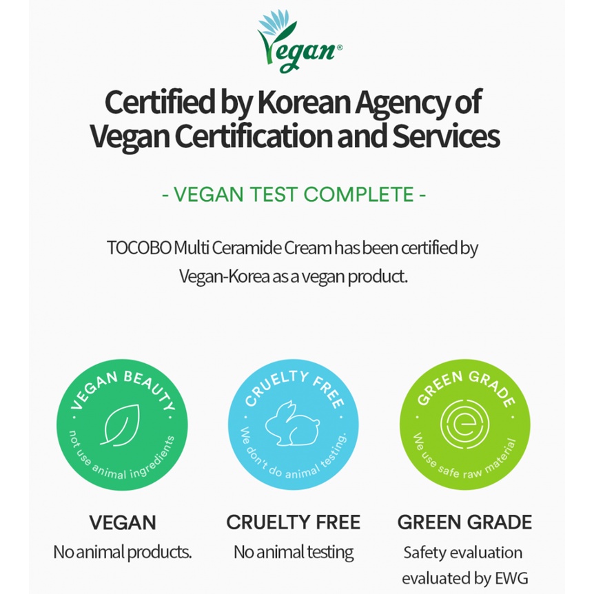 Kem Dưỡng TOCOBO Multi Ceramide Cream Tăng Cường Khả Năng Giữ Ẩm Giúp Làm Dịu Da 50ml