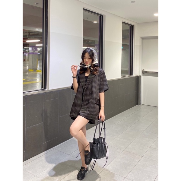 [HÌNH THẬT ĐỘC QUYỀN TỪ TOS.CLOSET]Set vest nữ gồm blazer + short ngắn