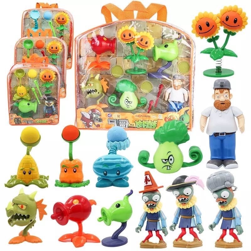 Thực vật mới. Set 2 Mô Hình Búp Bê Hoạt Hình Trong Game Zombies Làm Quà Tặng Cho Bé
