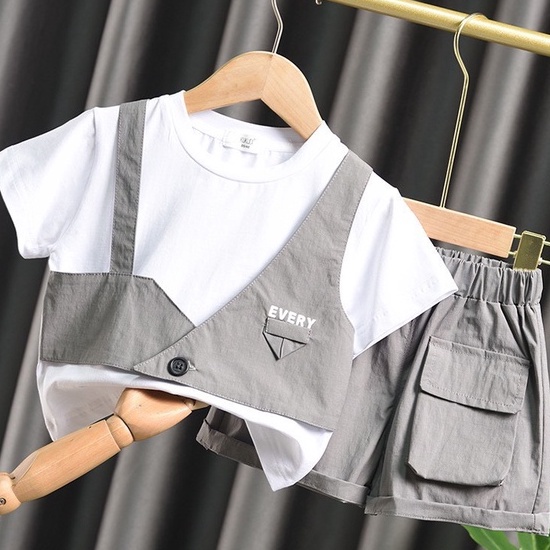 Bộ Cộc Tay Công Tử Cho Bé Trai Minchu kids