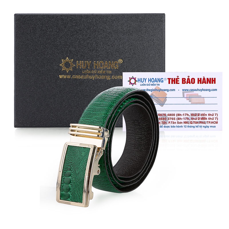Dây nịt nam da đà điểu 3,5P nhiều màu HP4401-03-04-74