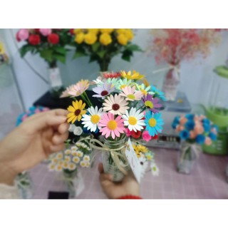 Lọ hoa cúc hoạ mi - Lọ hoa giấy cúc hoạ mi mini