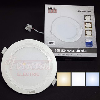 Đèn âm trần Duhal đổi màu bằng công tắc