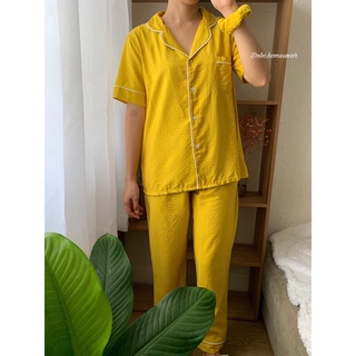 ĐỒ BỘ MẶC NHÀ PYJAMA DÀI - VÀNG