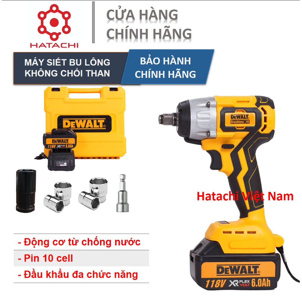 Máy siết bulong | Pin Sony cao cấp | Máy bulong Không chổi than