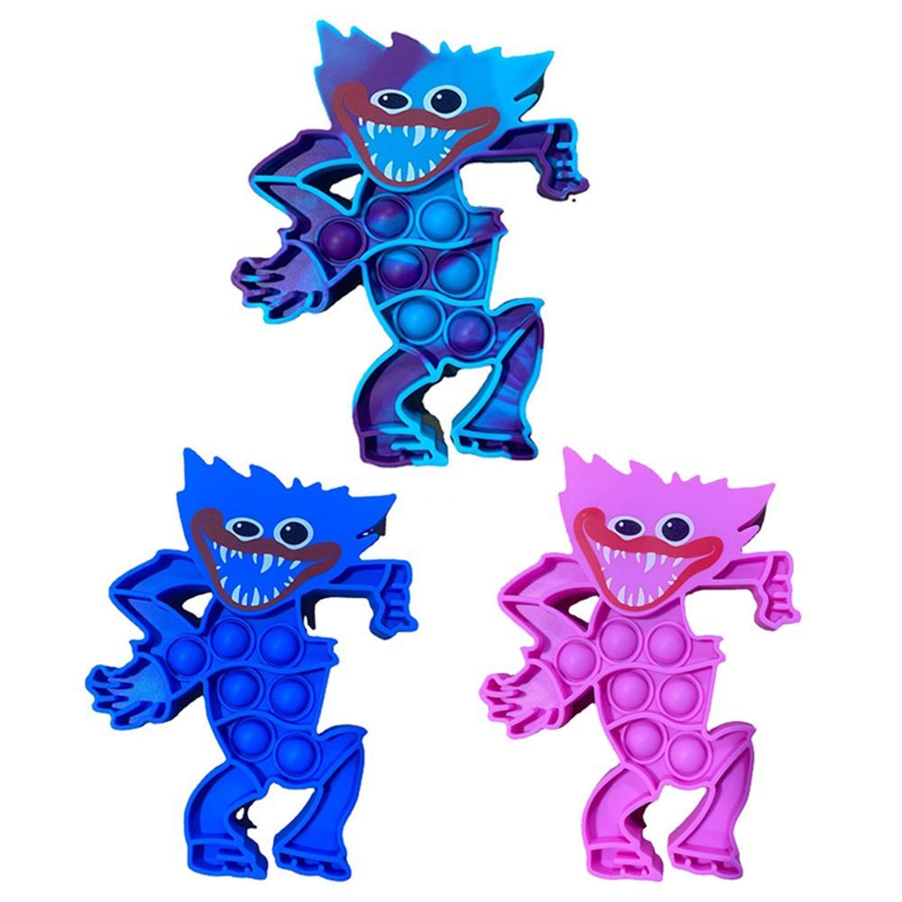 Đồ chơi nhấn bong bóng phong cách Huggy Wuggy tùy chọn màu sắc độc đáo vui nhộn làm bằng silicon