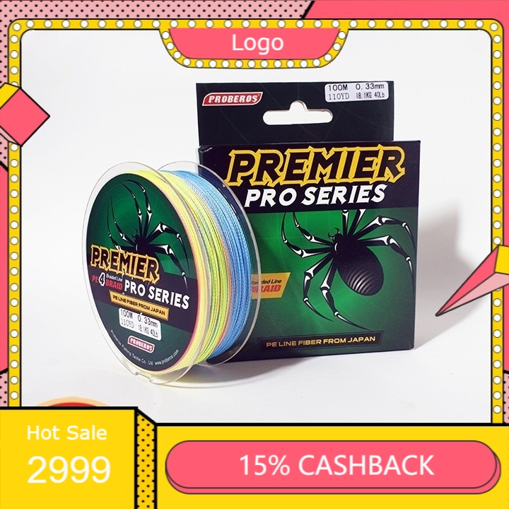 Dù PE Braid X4 con nhện 5 màu Japan - dù lure đẹp -giá rẻ-