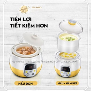Nồi nấu cháo chậm Bear 0.8L [Bản quốc tế]