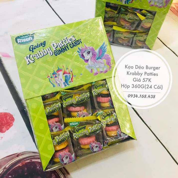 Kẹo Dẻo Burger Krabby Patties