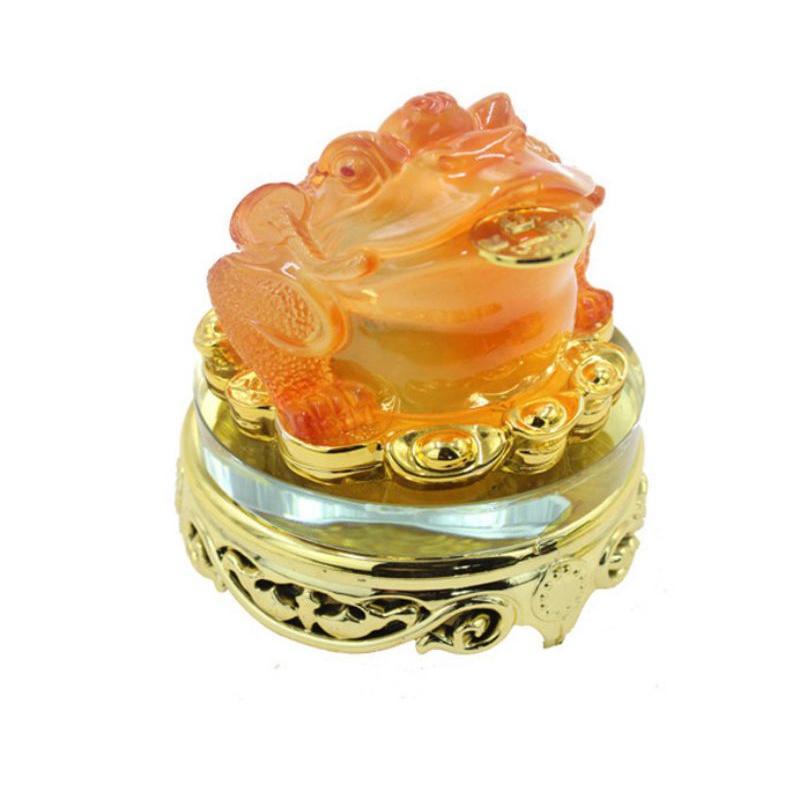 Tượng cóc ngậm đồng tien 11x11x13cm,,,