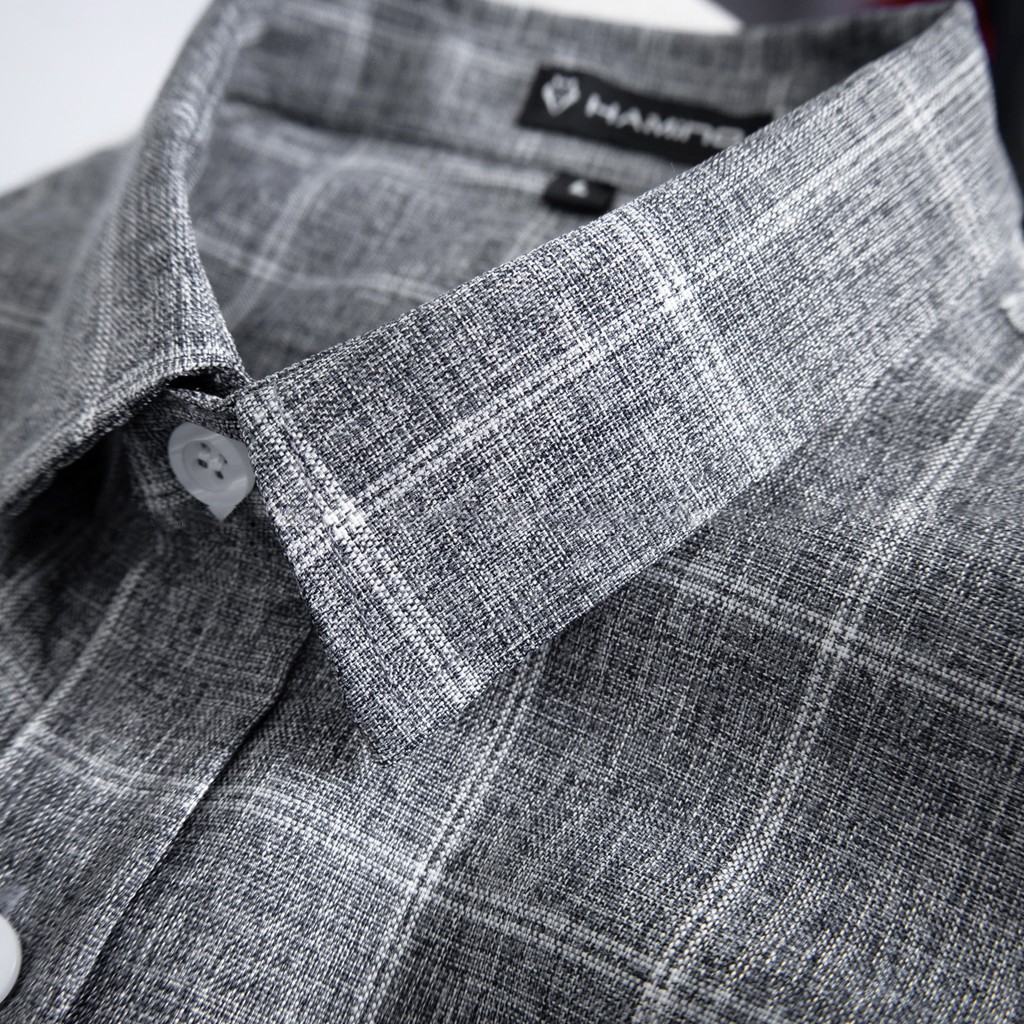 Sơ mi nam kẻ sọc đũi caro cao cấp phối họa tiết thời trang Hàn Quốc form slimfit ôm dáng mặc công sở đẹp chất vải đũi K | BigBuy360 - bigbuy360.vn