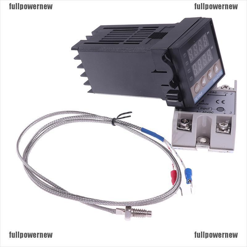 Bộ điều khiển nhiệt độ Ssr-40A 100-240vac Pid Rex-C100 chất lượng cao