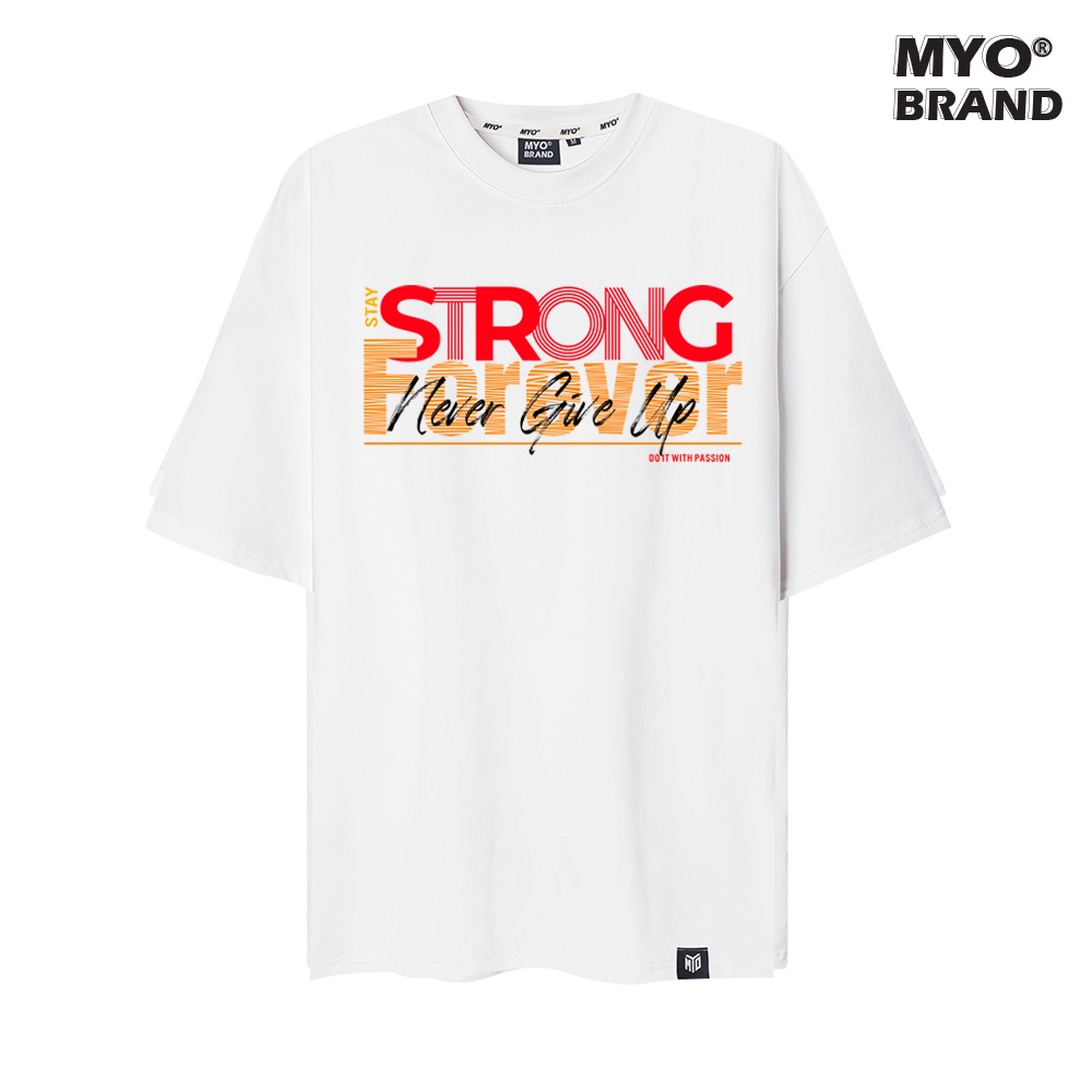 Áo Phông Tay Lỡ MYO Vải Cotton Stay Strong Q008