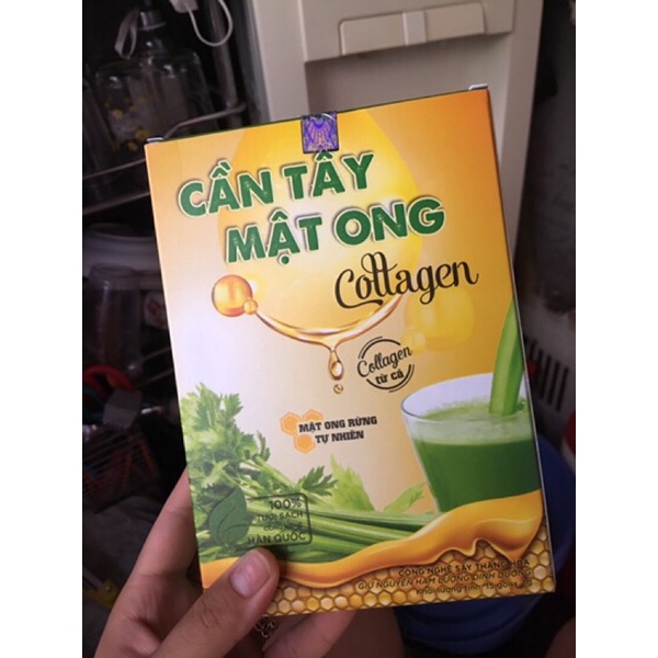 Cần tây mật ong collagen hộp 14 gói