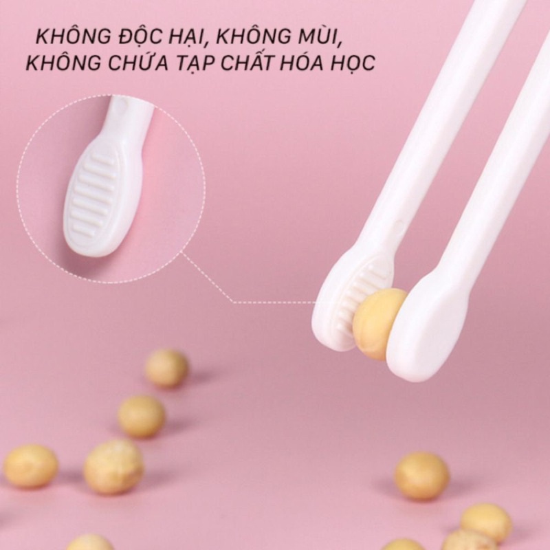 Bộ thìa dĩa đũa cho bé tập ăn hình gấu chất liệu inox 304