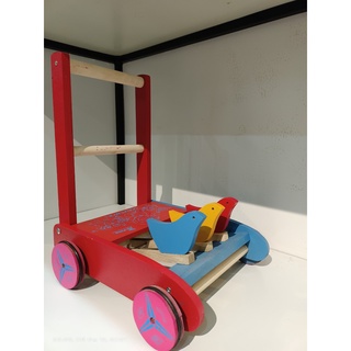 [Cao Cấp] Xe Tập Đi Bằng Gỗ EM BÉ VÀNG Cho Bé - Xe Tập Đi Bằng Gỗ 3 Con Chim