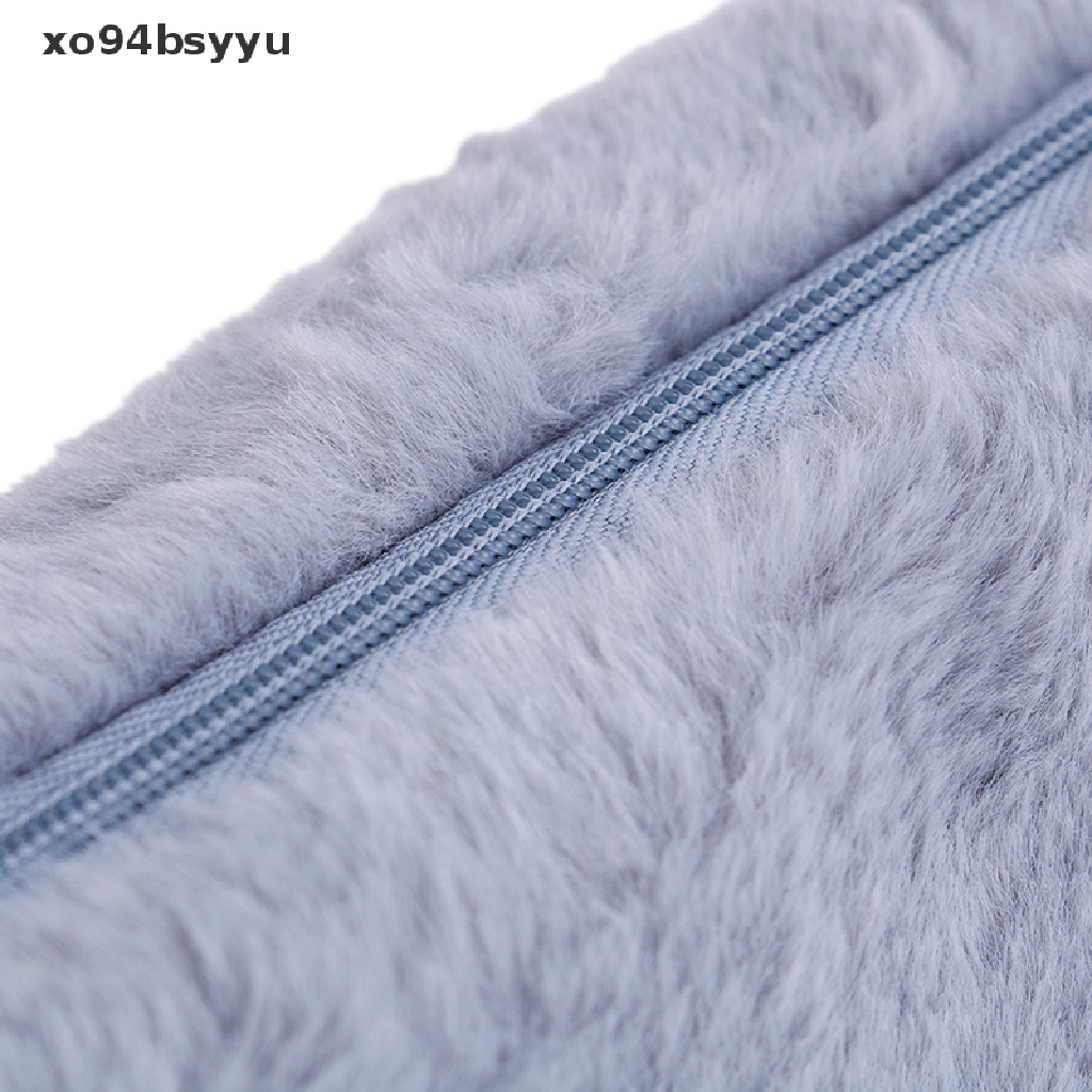 Xo94bsyu 1X Túi Đựng Bút Chì / Đồ Trang Điểm Phối Lông Xù Đáng Yêu Dành Cho Nữ