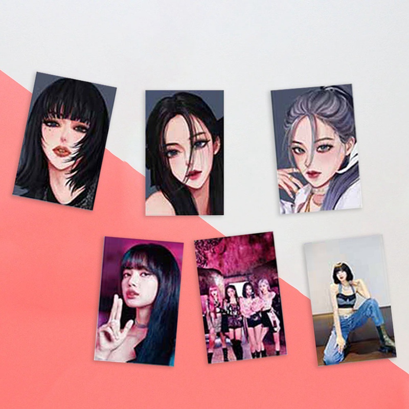 Set 54 thẻ hình nhóm nhạc Blackpink xinh xắn