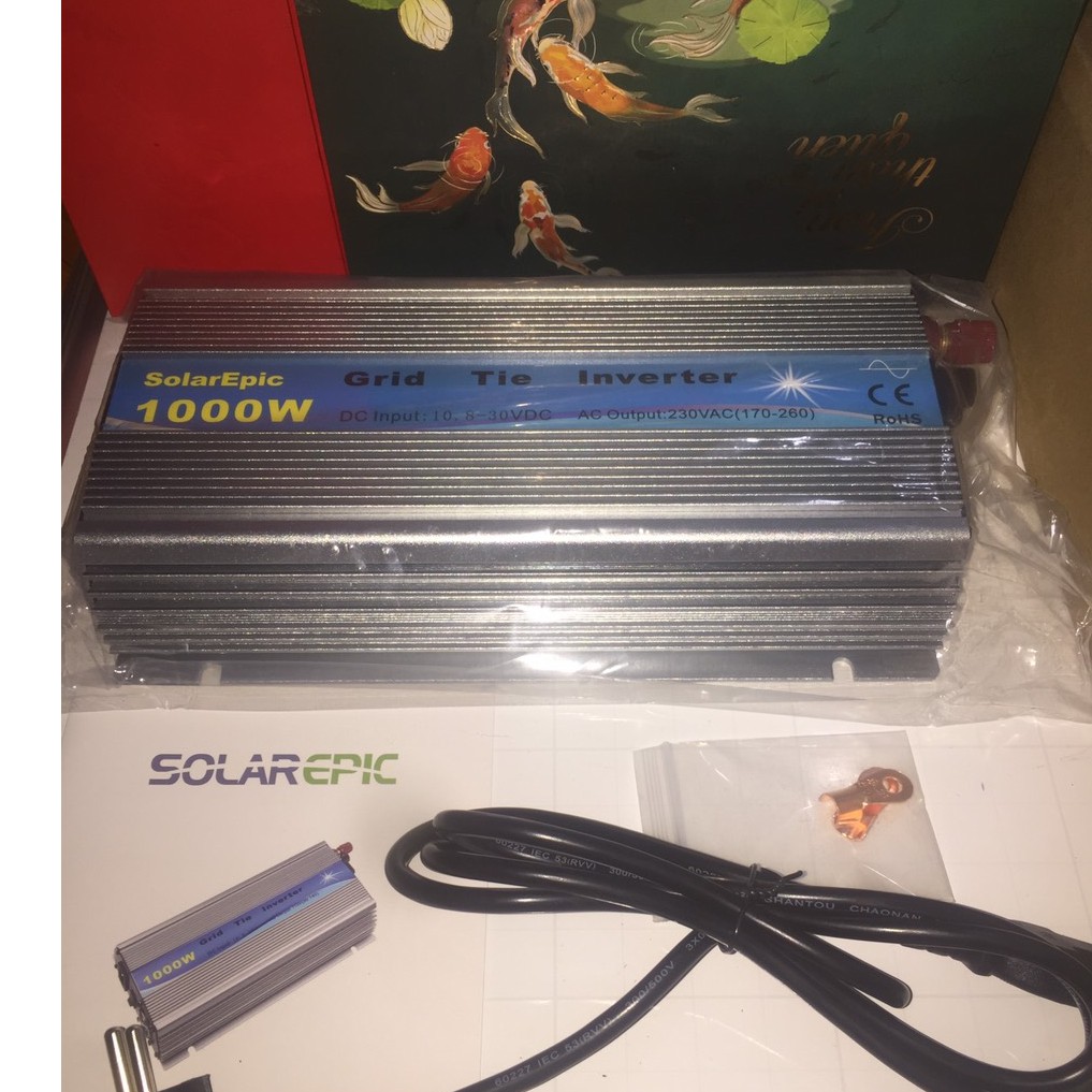 Inverter hòa lưới solar epic - bộ hòa lưới 1000W 10.8-30v /220VAC