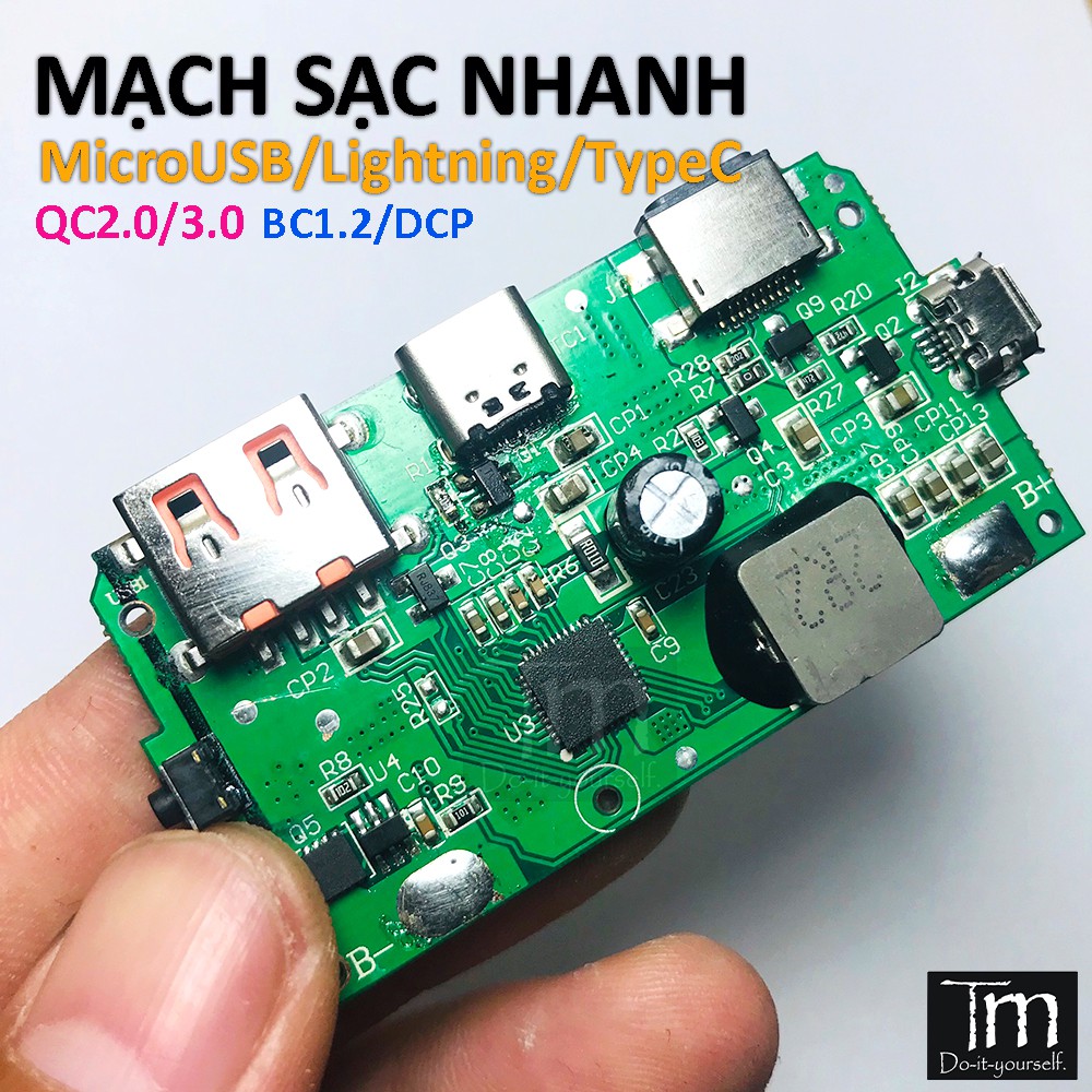 Mạch Sạc Dự Phòng Sạc Nhanh QC3.0/DCP/BC1.2 IP5328 Đủ Cổng Kết Nối