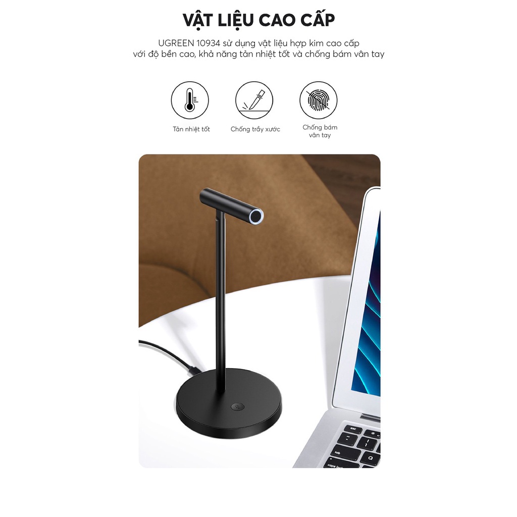 Micro Để Bàn Cao Cấp UGREEN 10934 Độ Nhạy Cao Cổng Kết Nối USB Cho PC, Laptop, Máy Tính - Hàng Chính Hãng