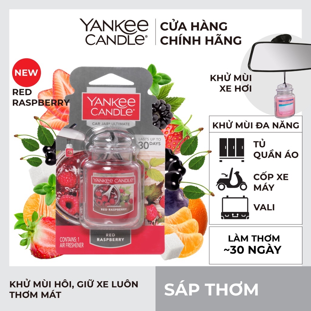 Sáp thơm xe Yankee Candle - Red Raspberry