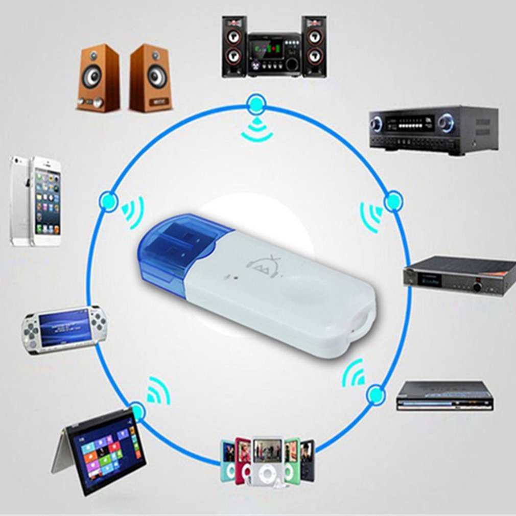 Usb bluetooth không dây cho ô tô, loa thường, âm ly, loa kéo...Bộ thu âm thanh bluetooth oto, car Rose196