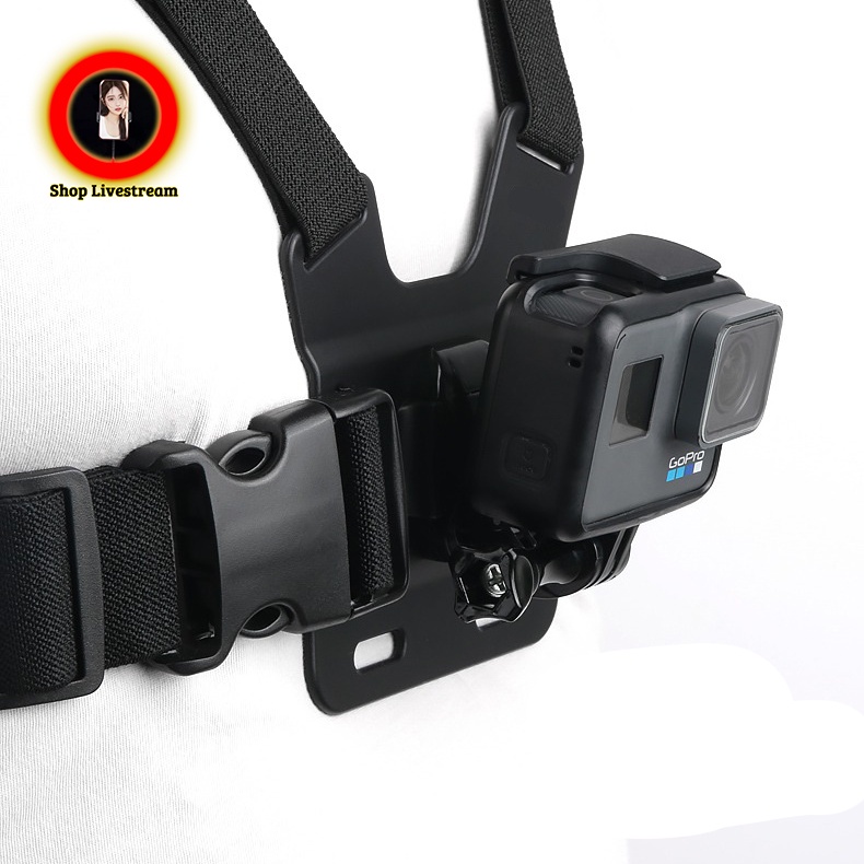 Đai dây đeo ngực dùng cho gopro điều chình khi đi xe đạp, xe máy