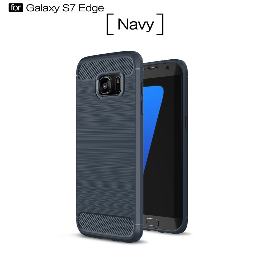 Ốp Lưng Tpu Sợi Carbon Siêu Mỏng Chống Sốc Cho Samsung Galaxy S7 Edge