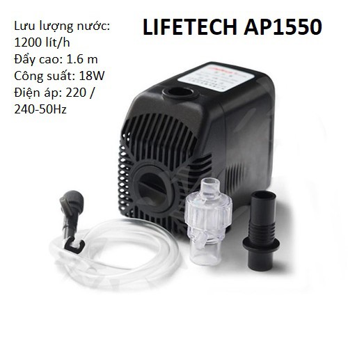 Máy bơm chìm hồ cá Lifetech AP1000-AP1200-AP1550-AP2000-AP3100-AP3500