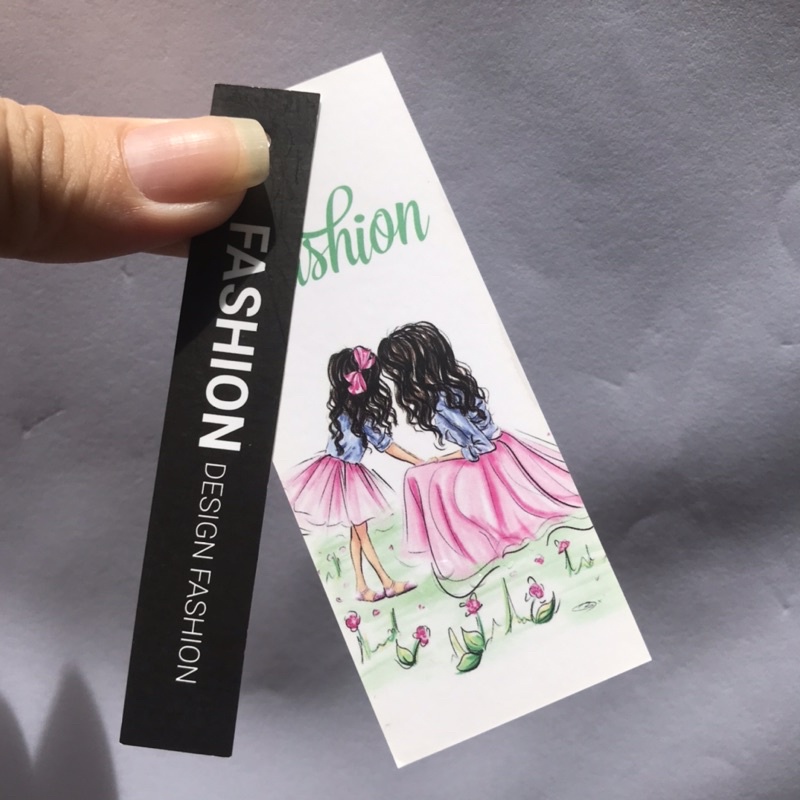 SET bộ 2 NHÃN MÁC TAG QUẦN ÁO giúp nâng cao thương hiệu cho shop -  set 100 bộ - mẫu 17
