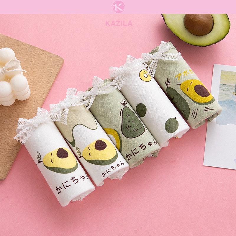 QUẦN LÓT NỮ COTTON QUẢ BƠ SIÊU CUTE ( CHỌN MÀU )