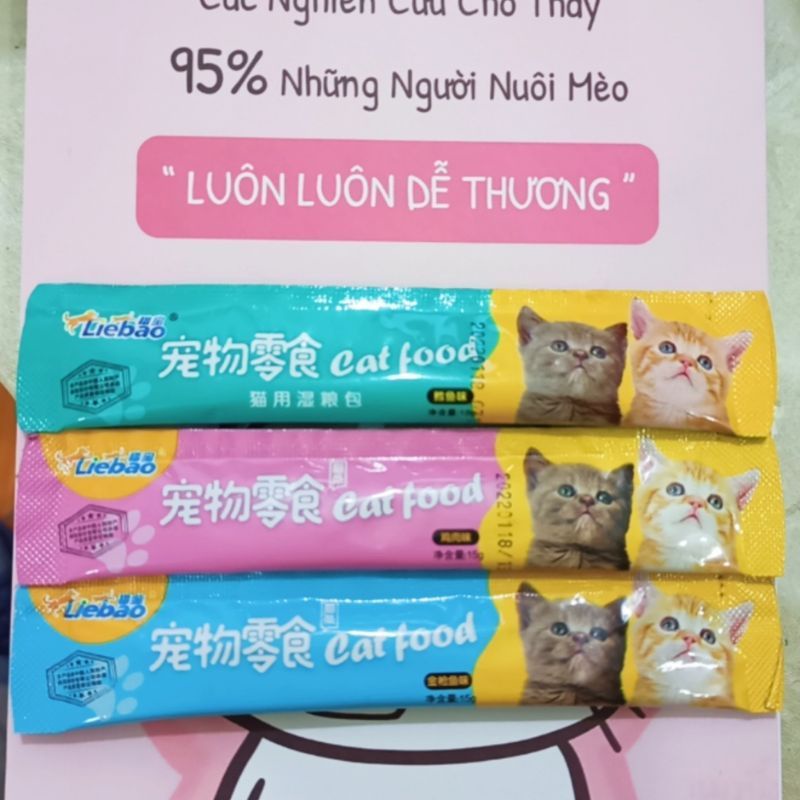 Set 3 Thanh Soup Thưởng Súp Thưởng Shizuka Cho Mèo Con Thú Cưng Snack Ăn Vặt Cho Chó Mèo - Bobo Pet Shop Hà Nội