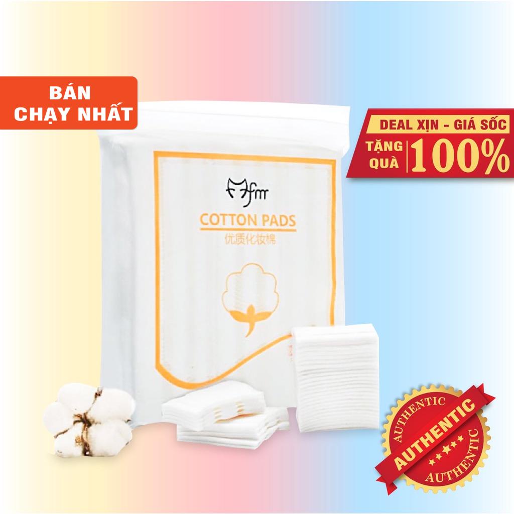 Sỉ- Bông tẩy trang nhau 3 lớp cotton pads 222 miếng dày dặn, mềm mịn chính hãng- Hanayuki Asia