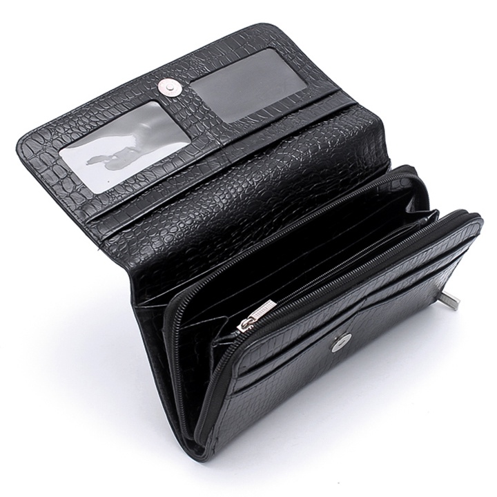 Ví nữ da bò nhiều loại màu đen HP3133-42-49-52