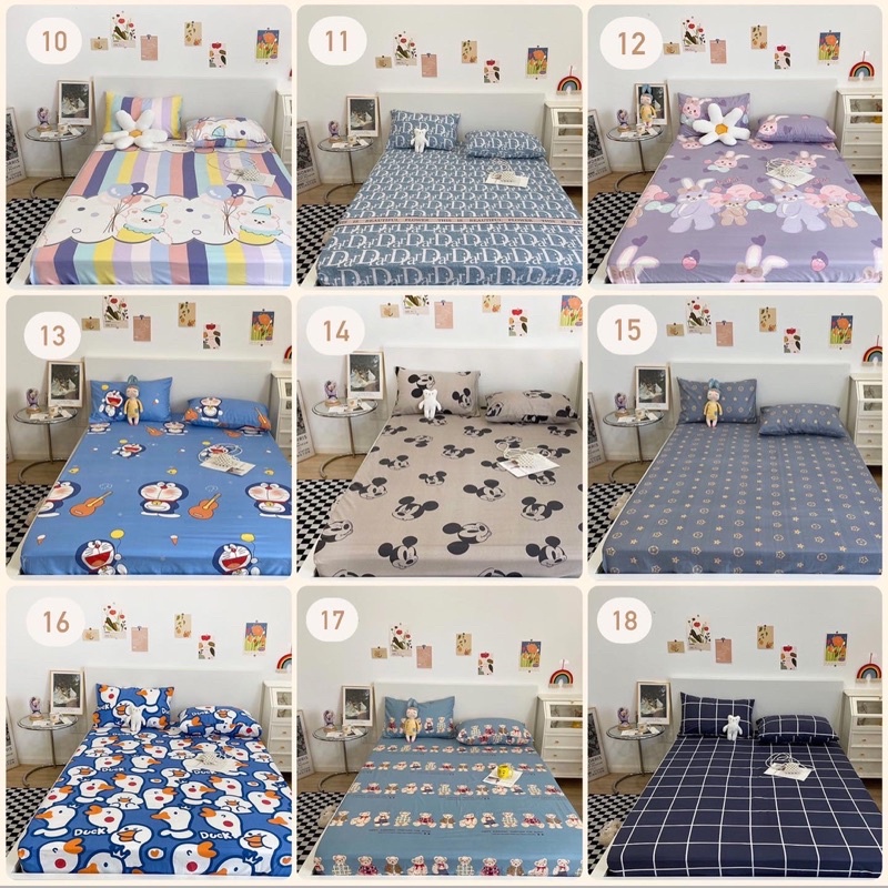 [FREESHIP] ✨FULL 18 SET LẺ GA GỐI 3 MÓN chất liệu Poly Cotton (Hỗ trợ MIỄN PHÍ BO CHUN mọi loại size) - Chù Bedding | WebRaoVat - webraovat.net.vn