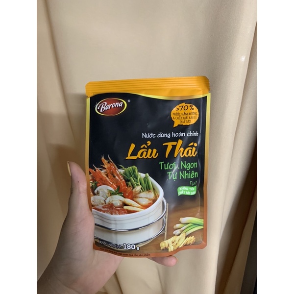 Nước dùng hoàn chỉnh lẩu Thái Barona gói 180g | BigBuy360 - bigbuy360.vn