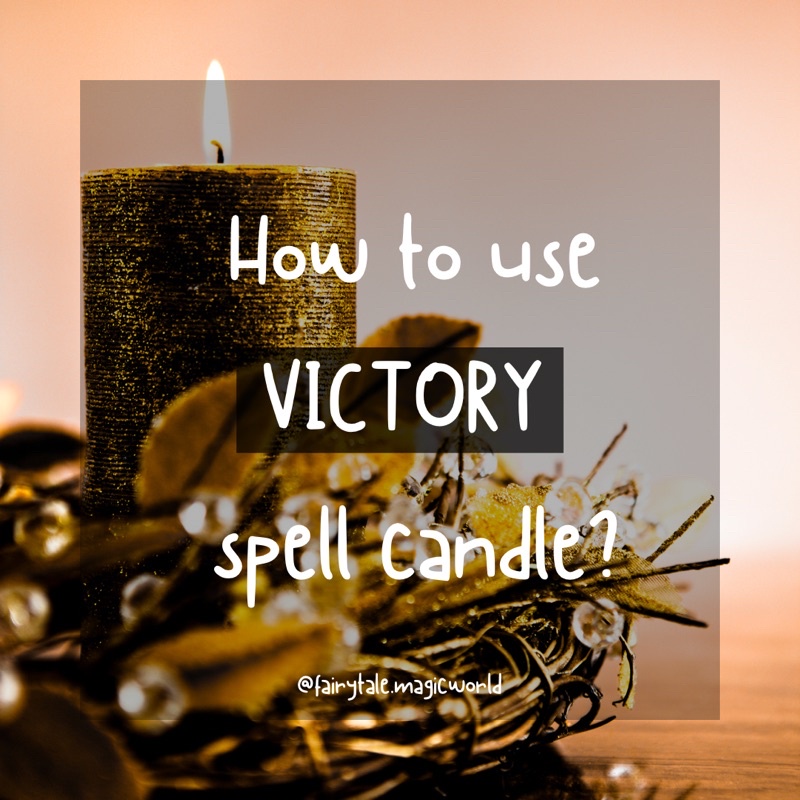 VICTORY spell candle | Nến hỗ trợ thu hút chiến thắng, vinh quang trong cuộc sống và sự nghiệp