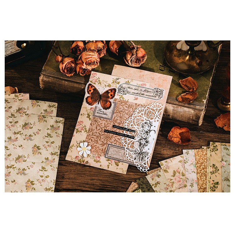 KIT10 Set giấy nền giấy texture phong cách Nhật Bản set 60 tờ
