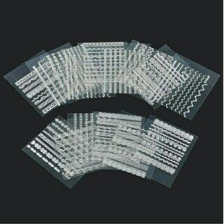 Miếng dán móng tay ren họa tiết 3D