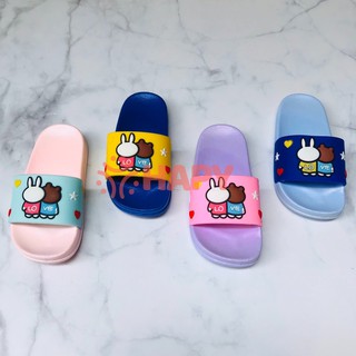 Dép trẻ em line friends - gấu brown & thỏ cony cưng xỉu - dq122